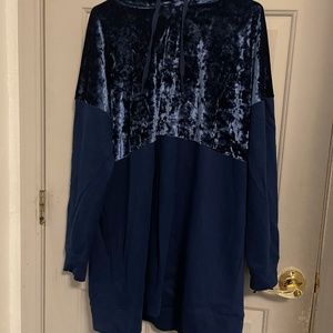 Dark Blue hoodie Dress